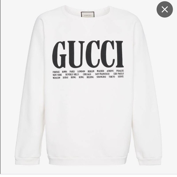 Gucci White Cities Sweatshirt - Picture 2 of 12